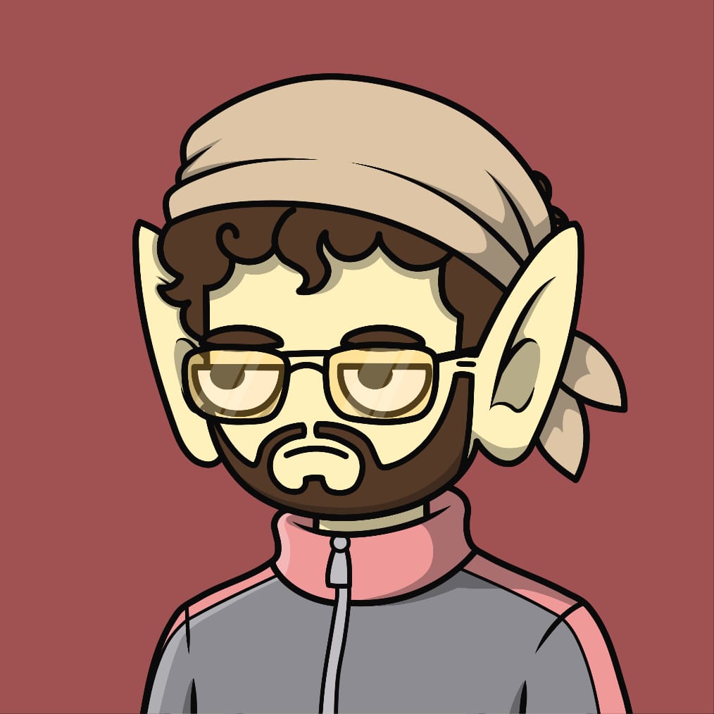 Faunz character with ram horns and knit vest